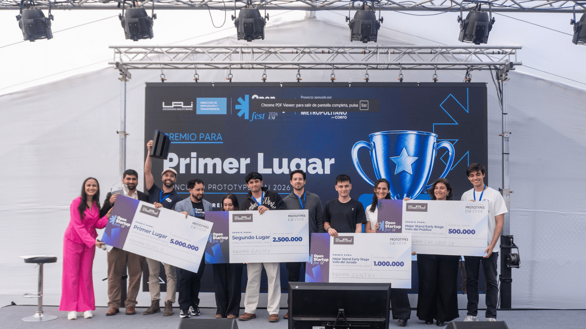 Open Startup Fest UAI reunió a emprendedores y premió proyectos innovadores
